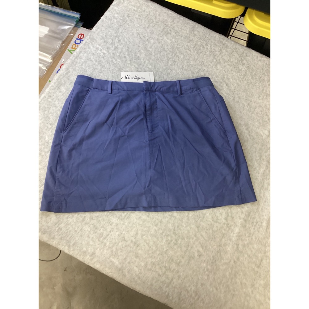 Walter Hagen Clubhouse 16" Skort Womens 16 Mid Blue Stretch Golf WGH17464F NWT